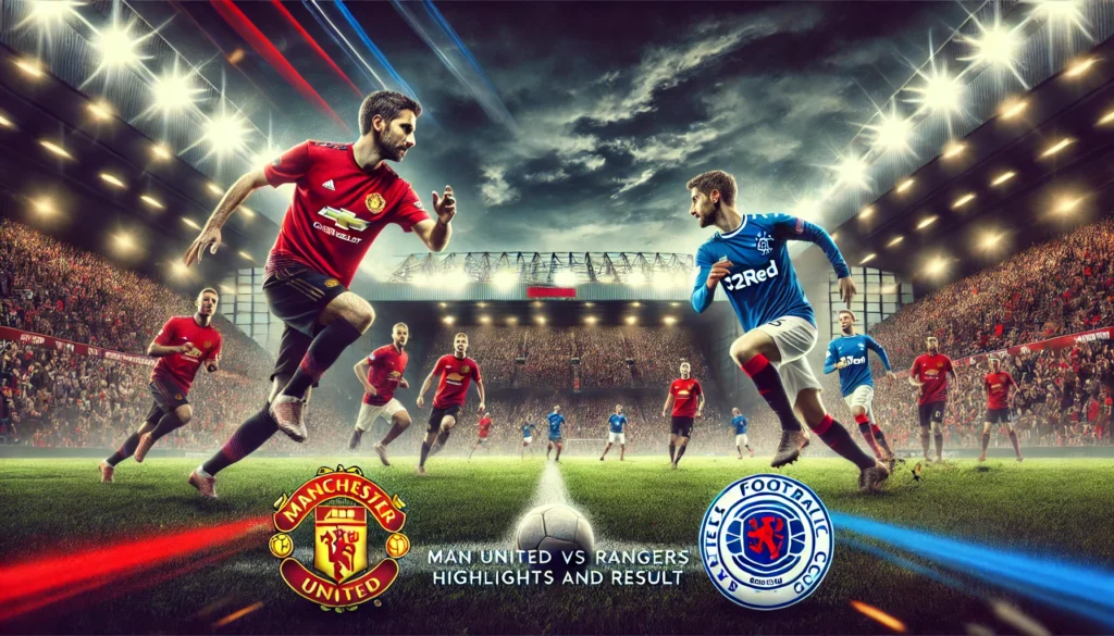 Man United vs Rangers Highlights and Result